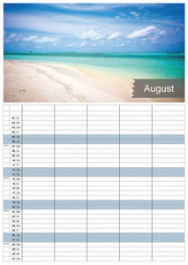 Inseln & Strände - Plätze zum Entspannen - 2023 - Kalender DIN A3 - (Familienplaner)