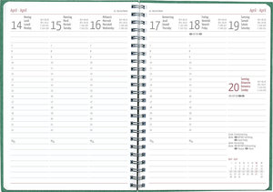 Wochenplaner Nature Line Forest 2025 - Taschen-Kalender A5 - 1 Woche 2 Seiten - Ringbindung - 128 Seiten - Umwelt-Kalender - mit Hardcover - Alpha Edition