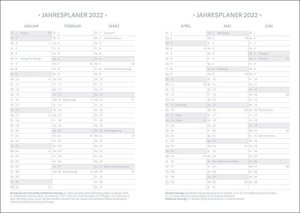 Tropical Leaves Kalenderbuch A5 Kalender 2022
