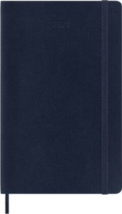 Moleskine 12 Monate Tageskalender 2024, Large/A5, Saphir