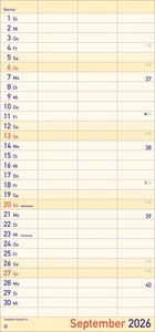 Großdruck Planer für zwei 2026