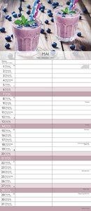 Planer Für Dich und mich 2023 - Familien-Timer 19,5x45 cm - 5 Spalten - Wand-Planer - viel Platz für Eintragungen - Familienkalender - Alpha Edition