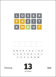 Wordle 2024 - 366 Wordle Rätsel - Tagesabreißkalender zum Aufstellen oder Aufhängen