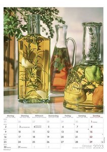 Kräuter & Gewürze 2023 - Bildkalender A3 (29,7x42 cm) - Herbs & Spices - mit Feiertagen (DE/AT/CH) und Platz für Notizen - Wandplaner - Küchenkalender