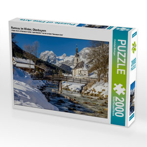 CALVENDO Puzzle Ramsau im Winter, Oberbayern 2000 Teile Puzzle quer