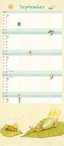 Die kleine Hummel Bommel Familienkalender 2025 – Familienplaner mit 5 Spalten – Format 22 x 49,5 cm – Von Britta Sabbag & Maite Kelly – Illustriert von Joëlle Tourlonias