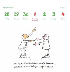 Helme Heine: Philosophisches Premium-Postkartenkalender 2025
