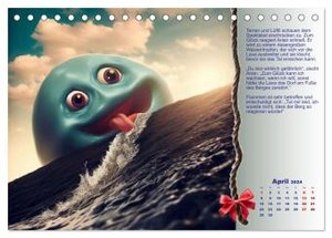 Missgeschick und Glück (Tischkalender 2024 DIN A5 quer), CALVENDO Monatskalender