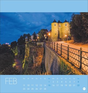 Luxemburg Postkartenkalender 2026