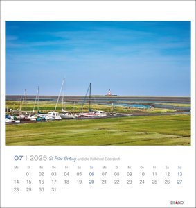 St. Peter-Ording und die Halbinsel Eiderstedt Postkartenkalender 2025