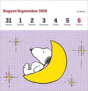 Peanuts Premium-Postkartenkalender 2026