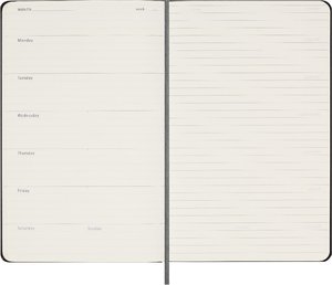 Moleskine undatierter Wochen Notizkalender, L/A5