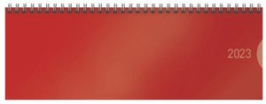 Tischquerkalender Classic Colourlux rot 2023
