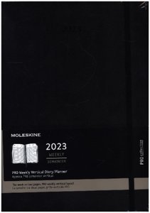 Moleskine 12 Monate Pro Wochen Notizkalender 2023, Pro A4, Schwarz