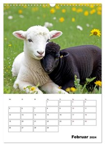 Mit Tieren hinein in das neue Jahr (Wandkalender 2024 DIN A3 hoch), CALVENDO Monatskalender