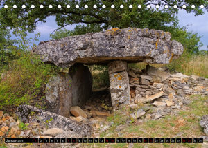 Dolmen und Menhire - Megalithkultur in Europa (Tischkalender 2023 DIN A5 quer)