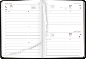 Mini-Buchkalender Style Marble 2024 - Taschen-Kalender A6 - Marmor - Day By Day - 352 Seiten - Notiz-Buch - Alpha Edition