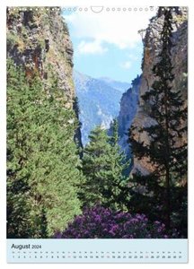 Naturerlebnis Samaria Schlucht auf Kreta (Wandkalender 2024 DIN A3 hoch), CALVENDO Monatskalender