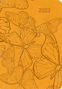 Ladytimer Mini Deluxe Honey 2023 - Taschen-Kalender 8x11,5 cm - Tucson Einband - Motivprägung Spruch - Weekly - 144 Seiten - Alpha Edition