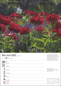 Gartenparadiese Kalender 2022