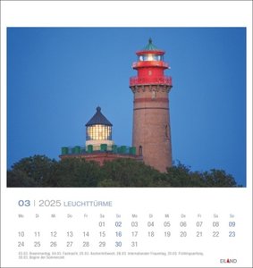 Leuchttürme Postkartenkalender 2025