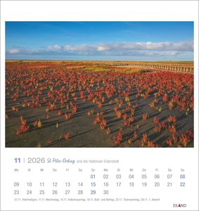 St. Peter-Ording und die Halbinsel Eiderstedt Postkartenkalender 2026
