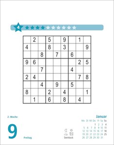 Stefan Heine Sudoku mittel Tagesabreißkalender 2026