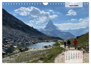 Alpenauszeit - Schöne Orte der Alpen (Wandkalender 2024 DIN A4 quer), CALVENDO Monatskalender