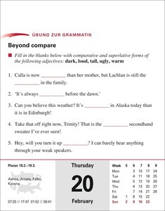 Englisch Sprachkalender 2025