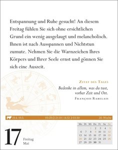 Jungfrau Sternzeichenkalender 2024: Tagesabreißkalender. Tischkalender 2024 mit täglichem Horoskop. Kleiner Kalender mit täglichem Blick in die Sterne