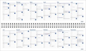 Wochenquerplaner, anthrazit 2026