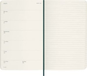 Moleskine 12 Monate Wochen Notizkalender 2024 - Precious & Ethical, Large/A5, Boa Grün