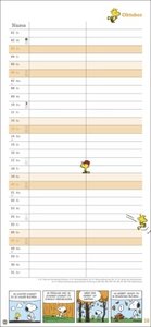 Peanuts Planer für zwei 2024. Wandplaner mit 2 Spalten. Kultiger Wandkalender 2024 zum Eintragen. Praktischer Paarkalender mit den bekannten Snoopy-Comics. 16 x 34,7 cm.