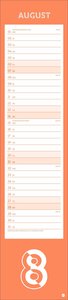 Neon Orange long Kalender 2022