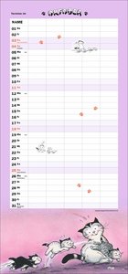 Jacob Familienplaner für Katzenliebhaber 2026