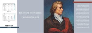 Der literarische Tischplaner  2026 - Wochenkalender mit Zitaten und Biografien ausgewählter Autorinnen und Autoren