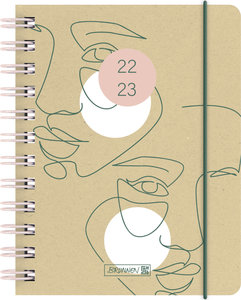 Schülerkalender 2022/2023  Faces, A6, Hardcover-Einband