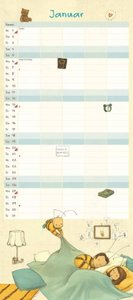 Die kleine Hummel Bommel Familienkalender 2025 – Familienplaner mit 5 Spalten – Format 22 x 49,5 cm – Von Britta Sabbag & Maite Kelly – Illustriert von Joëlle Tourlonias