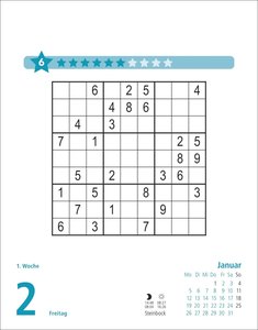 Stefan Heine Sudoku mittel Tagesabreißkalender 2026