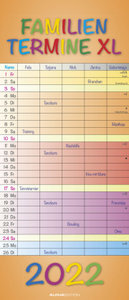 Regenbogen XL 2022 Familienplaner XL - Familienkalender - Terminplaner - 30x70