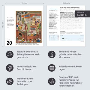 Chronik Tagesabreißkalender 2026 - Kulturkalender - Personen, Ereignisse, Schauplätze