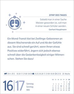 Zwillinge Sternzeichenkalender 2026