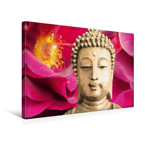 Premium Textil-Leinwand 45 cm x 30 cm quer Lieblicher Buddha