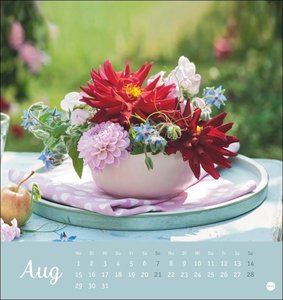 Herzliche Blumengrüße Postkartenkalender 2022