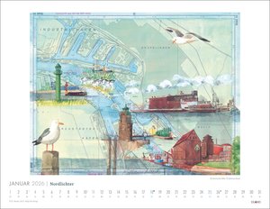 Nordlichter - See(h)karten Kalender 2026