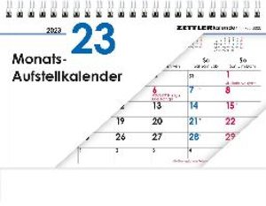 Monats-Aufstellkalender 2023 - 20x15 cm - 1 Monat auf 1 Seite - 4-sprachiges Kalendarium - inkl. Jahresübersicht - Monatsplaner - 985-0000
