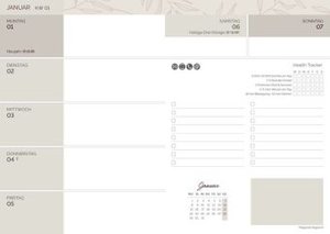 Buchkalender Create & Plan Blüten 2024