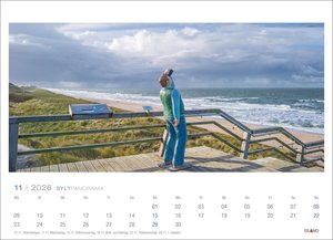 Sylt Panorama Postkartenkalender 2026