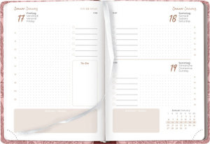 Daily Journal Style Paisley 2025 - Taschen-Kalender A6 - Leuchtturm - Day By Day - 352 Seiten - Notiz-Buch - Alpha Edition