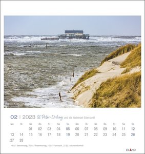St. Peter-Ording und die Halbinsel Eiderstedt Postkartenkalender 2023